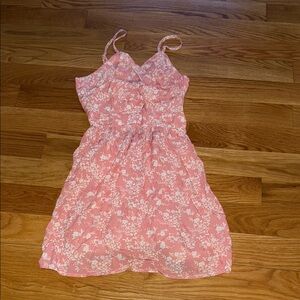 Pink Floral woman's Dress